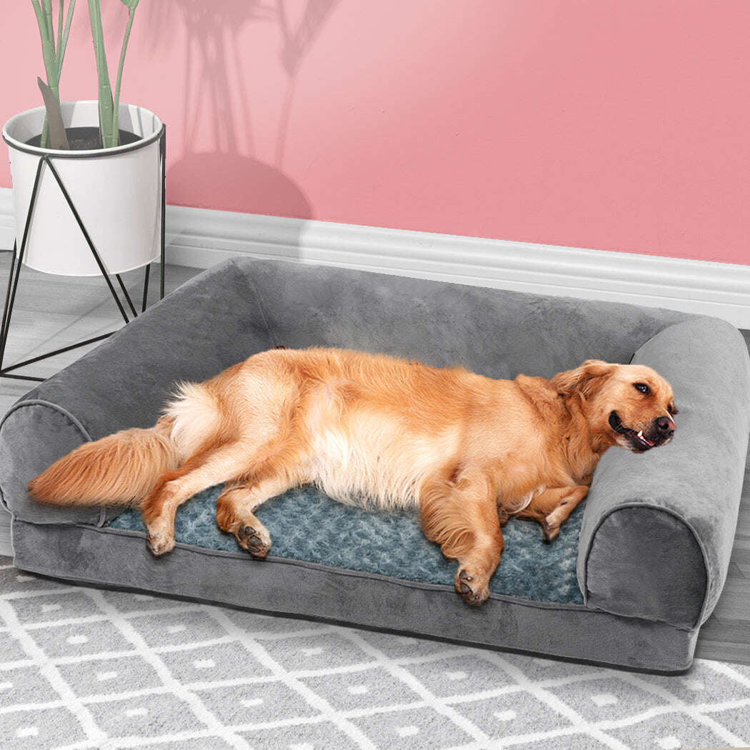 PaWz Pet Bed Sofa Dog Bedding Soft Warm XXL Grey XX-Large-1910112955874283526