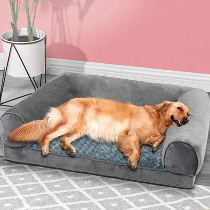 PaWz Pet Bed Sofa Dog Bedding Soft Warm XXL Grey XX-Large-1910112955874283526